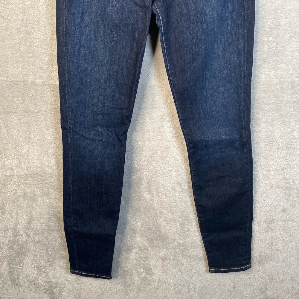 Frame Denim Jeans Women Size 25 Le High Skinny Crop Dark Blue Denim Stretch - Picture 4 of 14